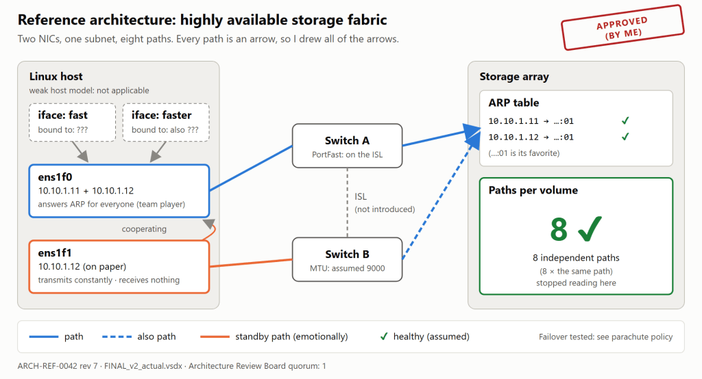 Figure 1. The reference architecture, approved by the Architecture Review Board (quorum of one).
